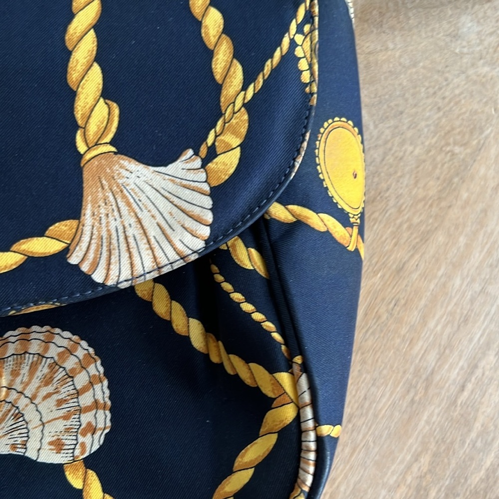 Stuart Weitzman Navy and Gold Crossbody Bag - Picture 7 of 11